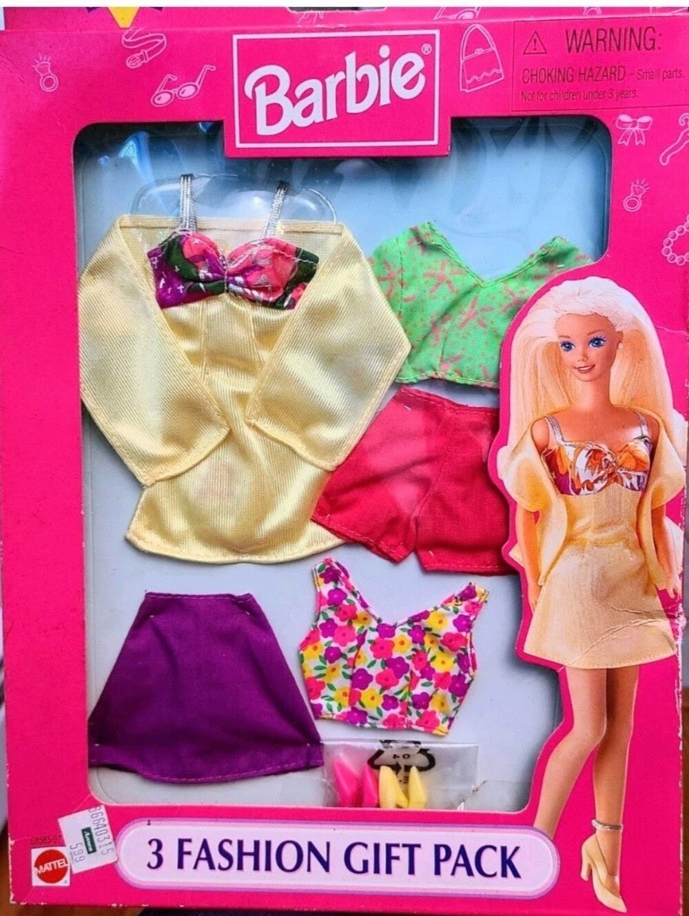 Mattel Barbie Fashion Gift Pack Vintage Mattel 1998 NIB Clothes Shoes For Doll